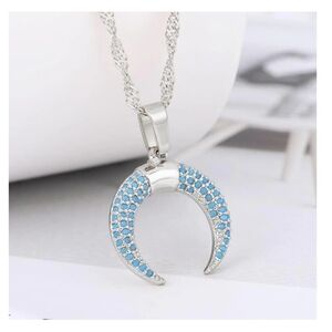 **NEW** STARCELLA Blue Moon Necklace Chain length - 15 1/2-18 inches